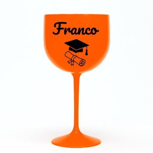 Taça Gin 580ml Formatura Personalizada com Nome Franco