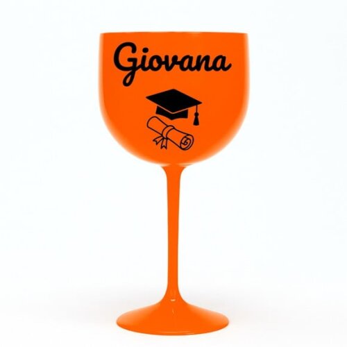 Taça Gin 580ml Formatura Personalizada com Nome Giovana