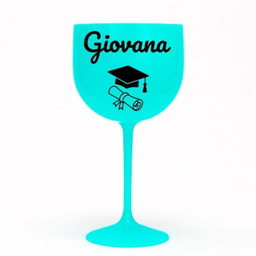 Taça Gin 580ml Formatura Personalizada com Nome Giovana
