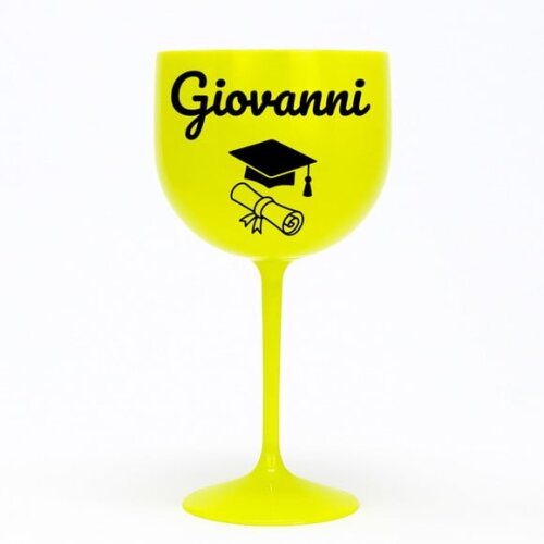 Taça Gin 580ml Formatura Personalizada com Nome Giovanni