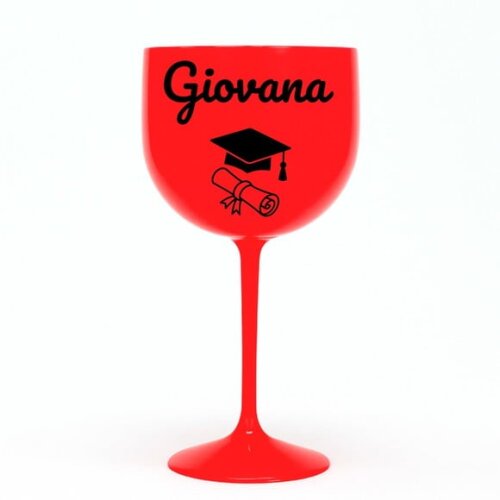 Taça Gin 580ml Formatura Personalizada com Nome Giovana