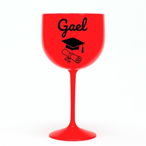 Taça Gin 580ml Formatura Personalizada com Nome Gael