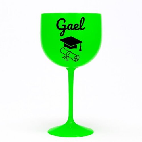 Taça Gin 580ml Formatura Personalizada com Nome Gael