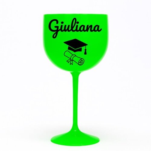 Taça Gin 580ml Formatura Personalizada com Nome Giuliana