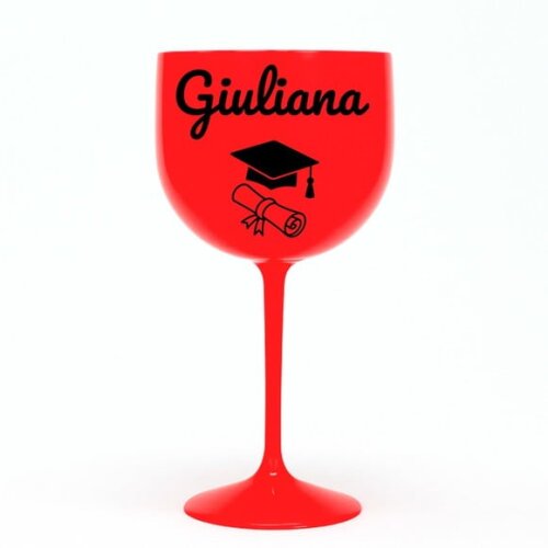 Taça Gin 580ml Formatura Personalizada com Nome Giuliana