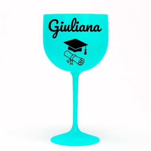 Taça Gin 580ml Formatura Personalizada com Nome Giuliana