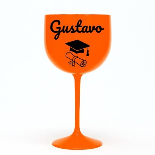 Taça Gin 580ml Formatura Personalizada com Nome Gustavo