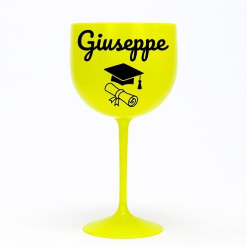 Taça Gin 580ml Formatura Personalizada com Nome Giuseppe
