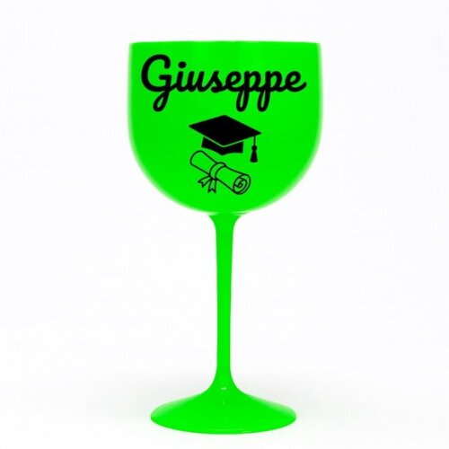 Taça Gin 580ml Formatura Personalizada com Nome Giuseppe