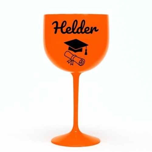 Taça Gin 580ml Formatura Personalizada com Nome Helder