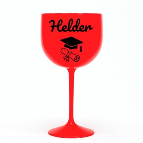 Taça Gin 580ml Formatura Personalizada com Nome Helder