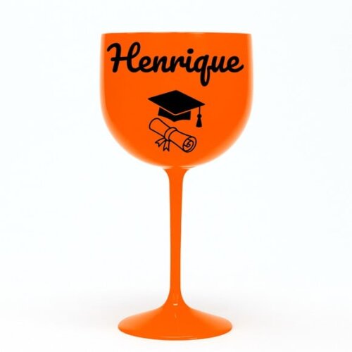 Taça Gin 580ml Formatura Personalizada com Nome Henrique