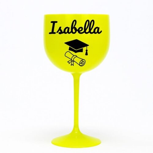 Taça Gin 580ml Formatura Personalizada com Nome Isabella