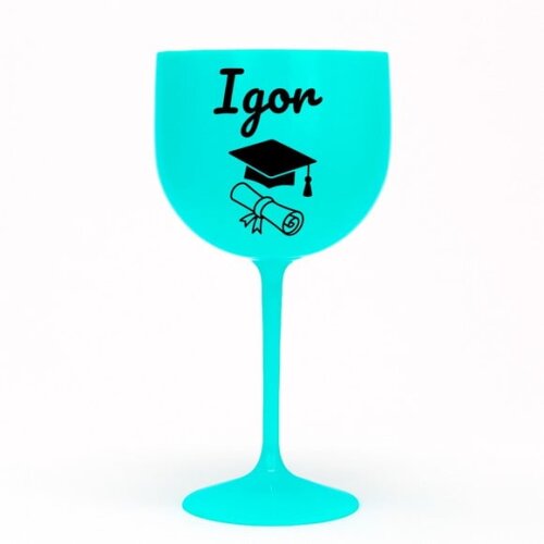 Taça Gin 580ml Formatura Personalizada com Nome Igor