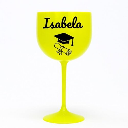 Taça Gin 580ml Formatura Personalizada com Nome Isabela