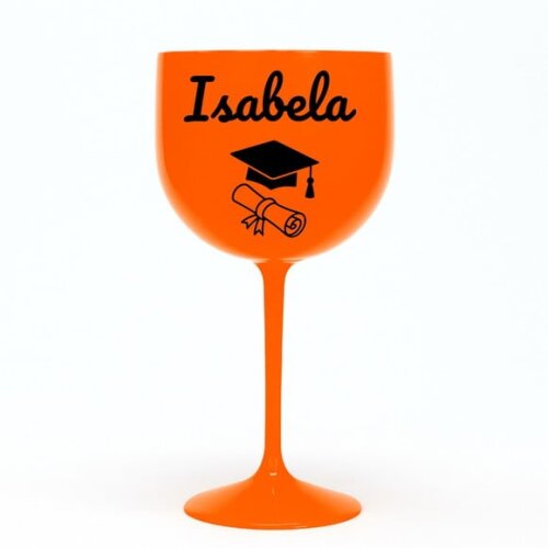 Taça Gin 580ml Formatura Personalizada com Nome Isabela