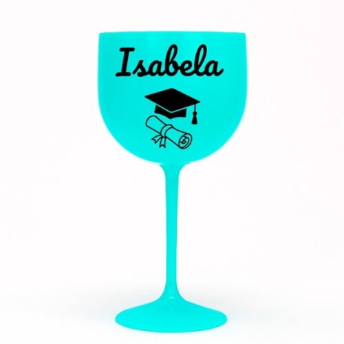 Taça Gin 580ml Formatura Personalizada com Nome Isabela