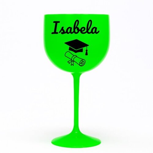 Taça Gin 580ml Formatura Personalizada com Nome Isabela