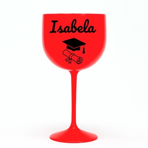 Taça Gin 580ml Formatura Personalizada com Nome Isabela