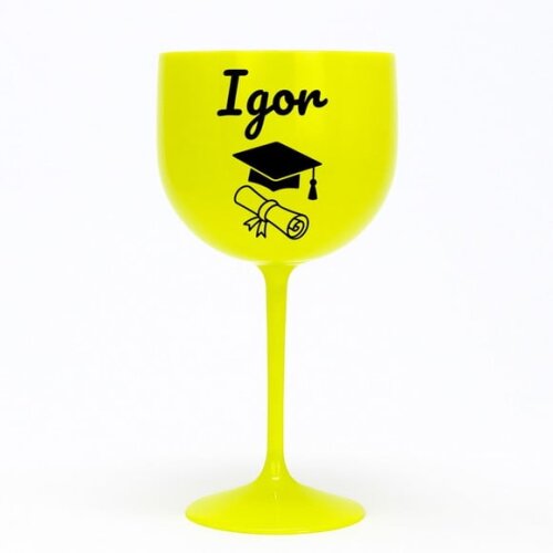 Taça Gin 580ml Formatura Personalizada com Nome Igor