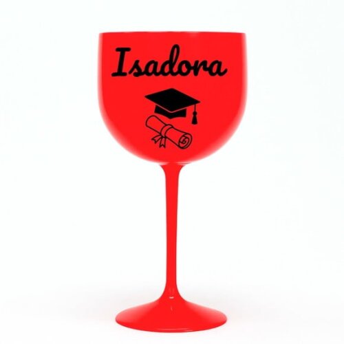 Taça Gin 580ml Formatura Personalizada com Nome Isadora
