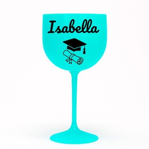 Taça Gin 580ml Formatura Personalizada com Nome Isabella