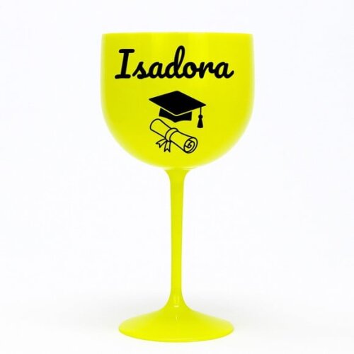 Taça Gin 580ml Formatura Personalizada com Nome Isadora