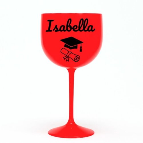 Taça Gin 580ml Formatura Personalizada com Nome Isabella