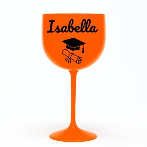 Taça Gin 580ml Formatura Personalizada com Nome Isabella