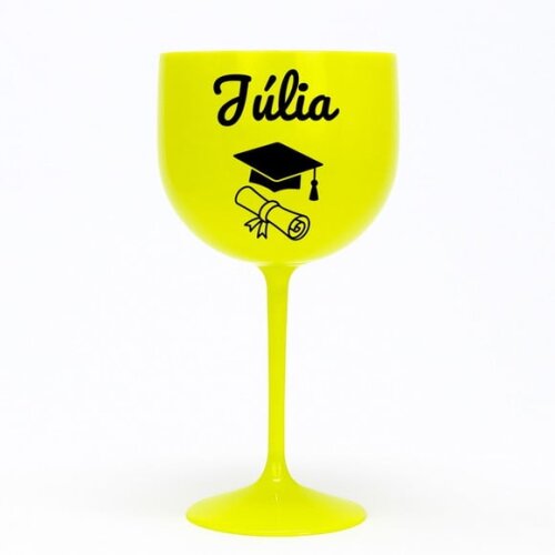 Taça Gin 580ml Formatura Personalizada com Nome Júlia