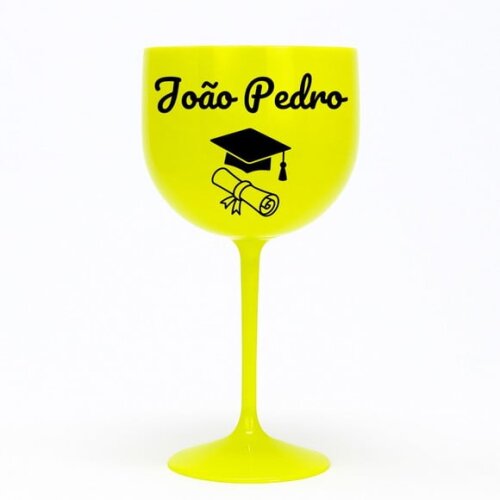 Taça Gin 580ml Formatura Personalizada com Nome João Pedro