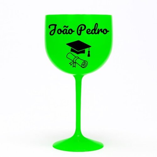 Taça Gin 580ml Formatura Personalizada com Nome João Pedro