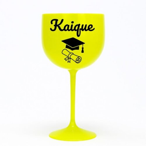 Taça Gin 580ml Formatura Personalizada com Nome Kaique