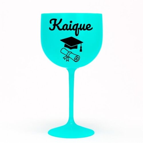 Taça Gin 580ml Formatura Personalizada com Nome Kaique