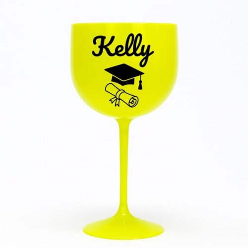Taça Gin 580ml Formatura Personalizada com Nome Kelly