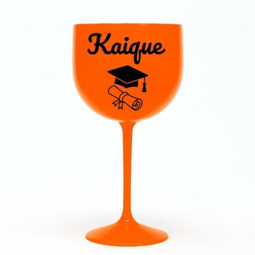 Taça Gin 580ml Formatura Personalizada com Nome Kaique