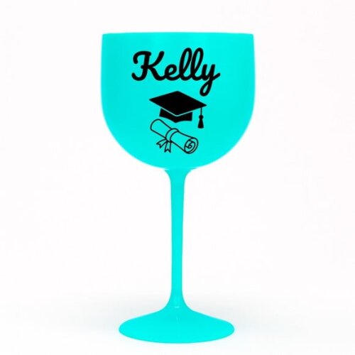 Taça Gin 580ml Formatura Personalizada com Nome Kelly