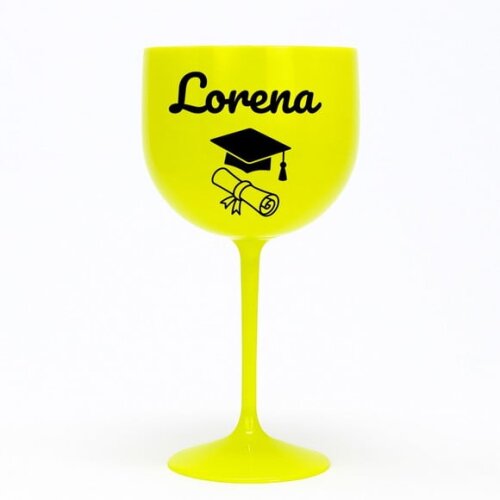Taça Gin 580ml Formatura Personalizada com Nome Lorena