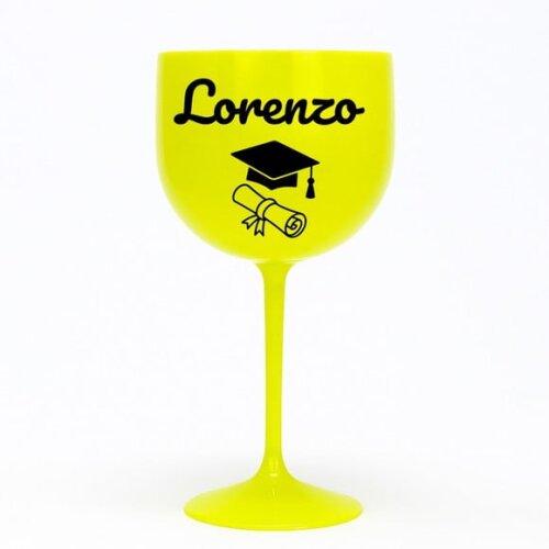 Taça Gin 580ml Formatura Personalizada com Nome Lorenzo