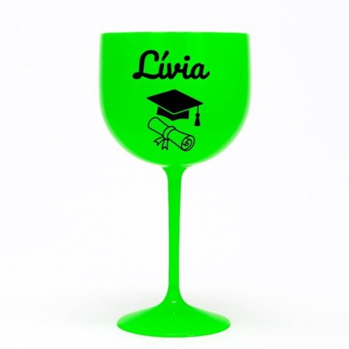 Taça Gin 580ml Formatura Personalizada com Nome Lívia