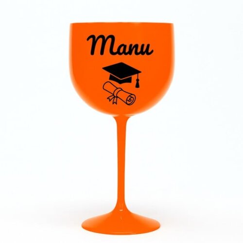 Taça Gin 580ml Formatura Personalizada com Nome Manu