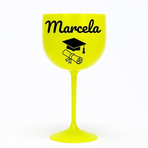 Taça Gin 580ml Formatura Personalizada com Nome Marcela