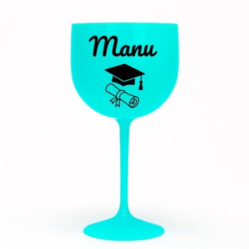 Taça Gin 580ml Formatura Personalizada com Nome Manu