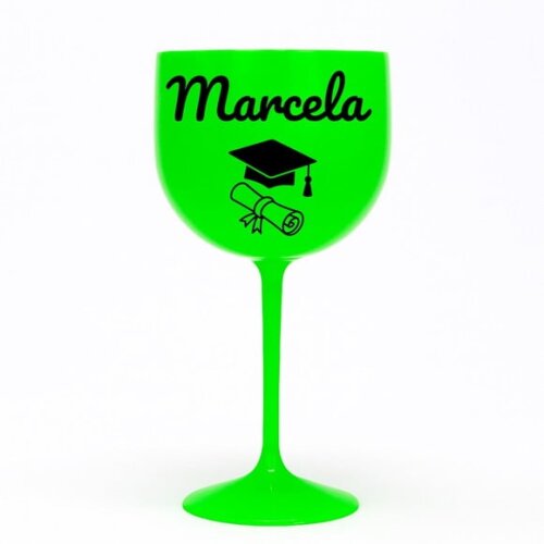 Taça Gin 580ml Formatura Personalizada com Nome Marcela