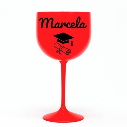 Taça Gin 580ml Formatura Personalizada com Nome Marcela