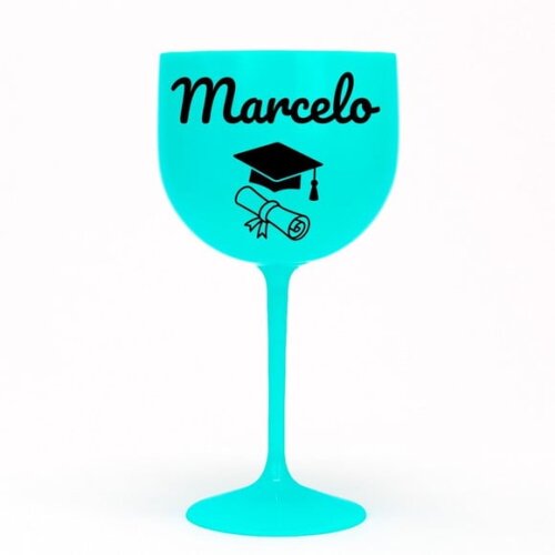 Taça Gin 580ml Formatura Personalizada com Nome Marcelo
