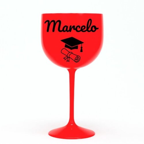 Taça Gin 580ml Formatura Personalizada com Nome Marcelo