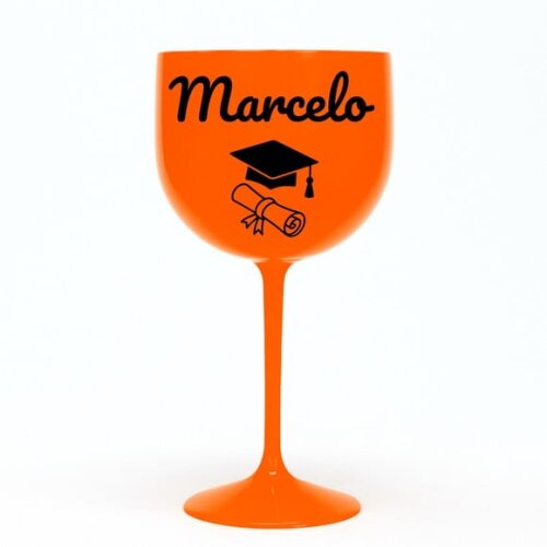 Taça Gin 580ml Formatura Personalizada com Nome Marcelo