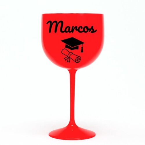 Taça Gin 580ml Formatura Personalizada com Nome Marcos