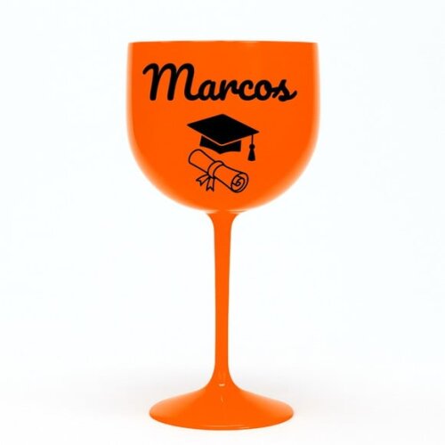 Taça Gin 580ml Formatura Personalizada com Nome Marcos